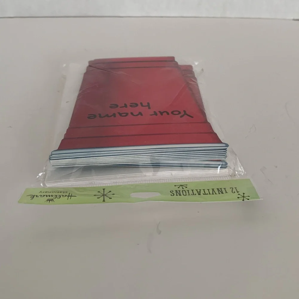 NWT 12 Hallmark Party Invitations & Envelopes Red Solo Cup Postcard Style